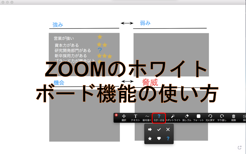 Zoomのホワイトボード機能を使いこなそう ジャンプスタートパートナーズ